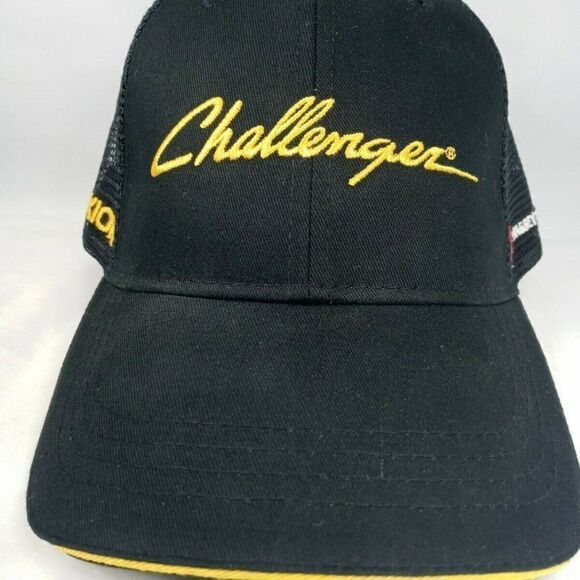 Trucker Cap Hat Industrial Challenger BLK/Yellow - Picture 2 of 12